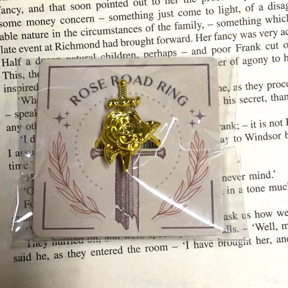 *3 for $15*  Bookish ring inspired by A Broken Blade by Melissa Blair - Picture 2 of 4